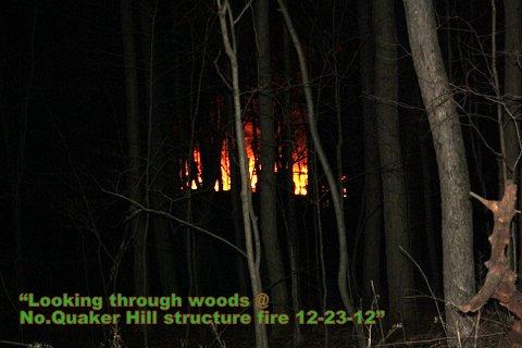 Structure Fire on North Quaker Hill Road 12-23-12 Photos taken by PFD Photographer, Mrs. Sharon Boo